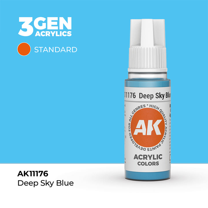 AK - Deep Sky Blue (18ml) - 3Gen Acrylics