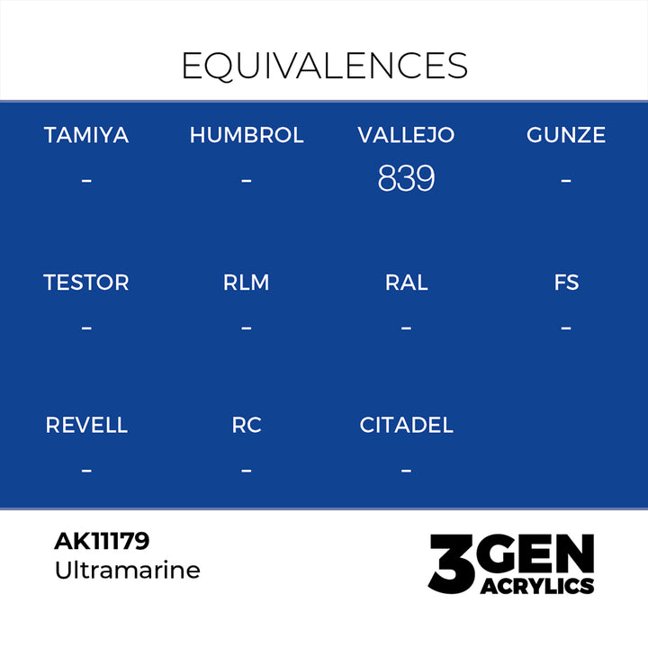AK - Ultramarine (18ml) - 3Gen Acrylics