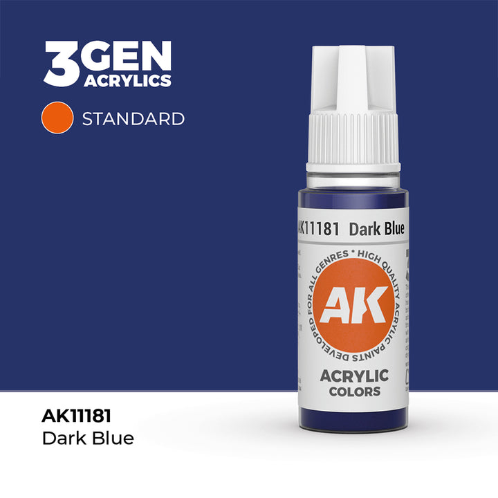 AK - Dark Blue (18ml) - 3Gen Acrylics