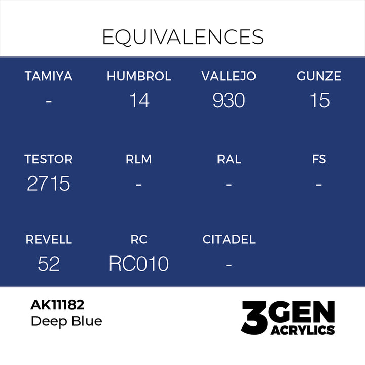 AK - Deep Blue (18ml) - 3Gen Acrylics