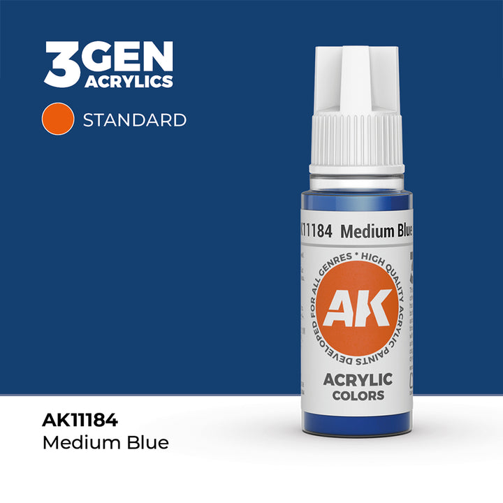 AK - Medium Blue (18ml) - 3Gen Acrylics