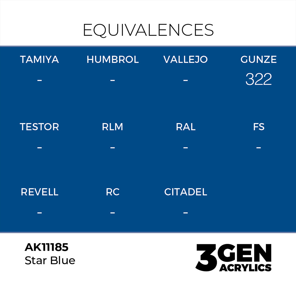 AK - Star Blue (18ml) - 3Gen Acrylics