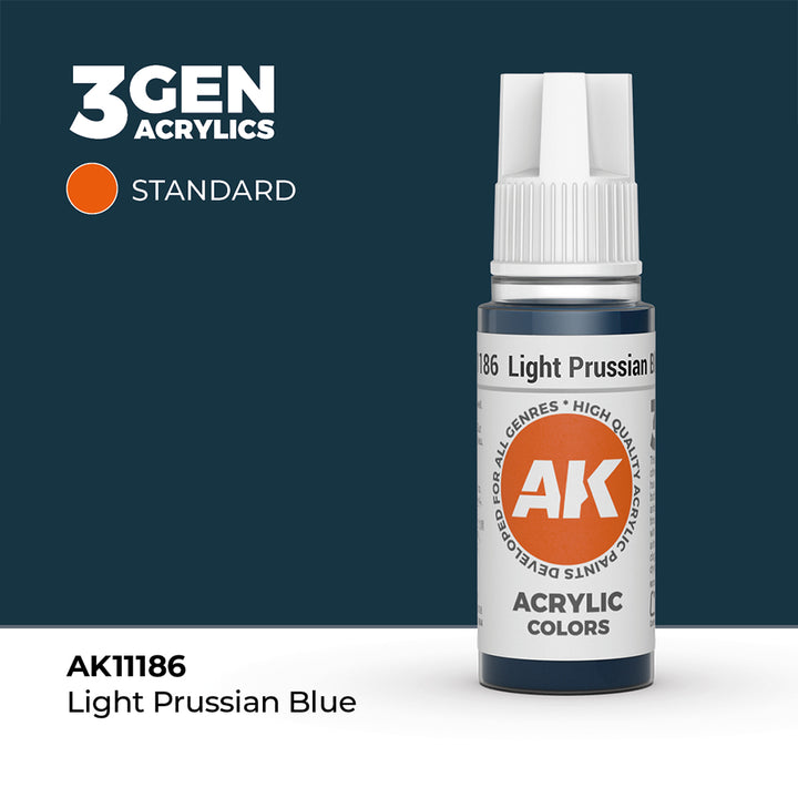 AK - Light Prussian Blue (18ml) - 3Gen Acrylics