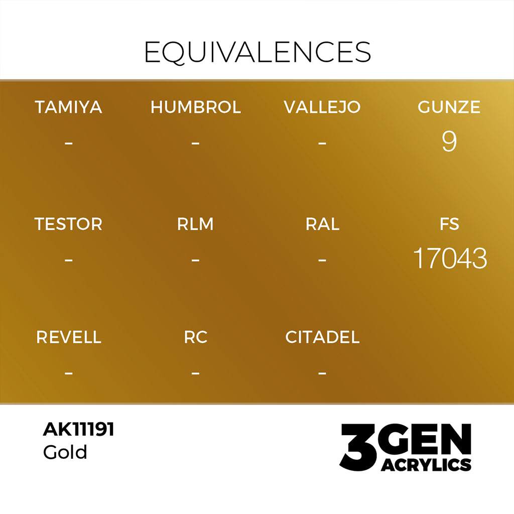 AK - Gold (18ml) - 3Gen Acrylics