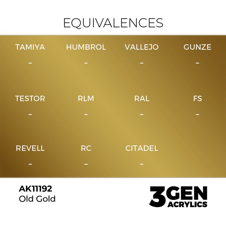 AK - Old Gold (18ml) - 3Gen Acrylics