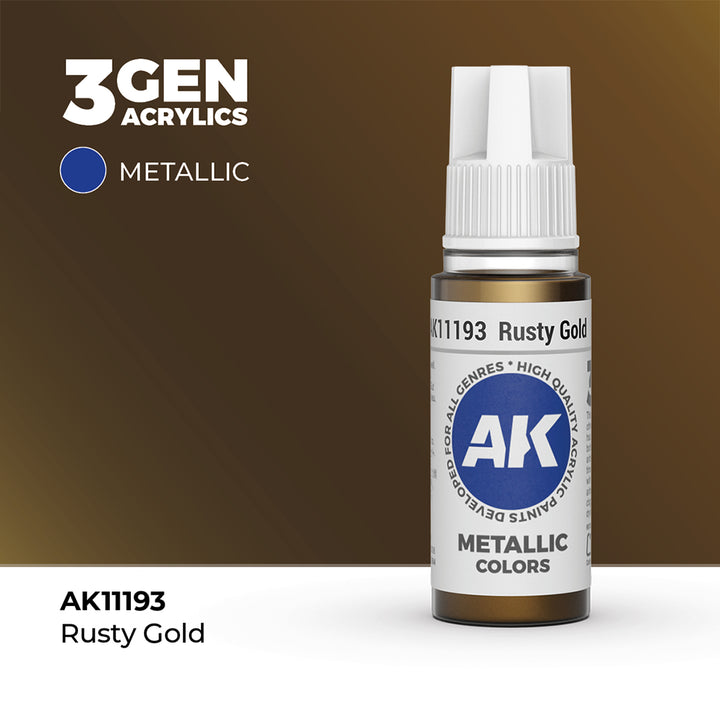 AK - Rusty Gold (18ml) - 3Gen Acrylics