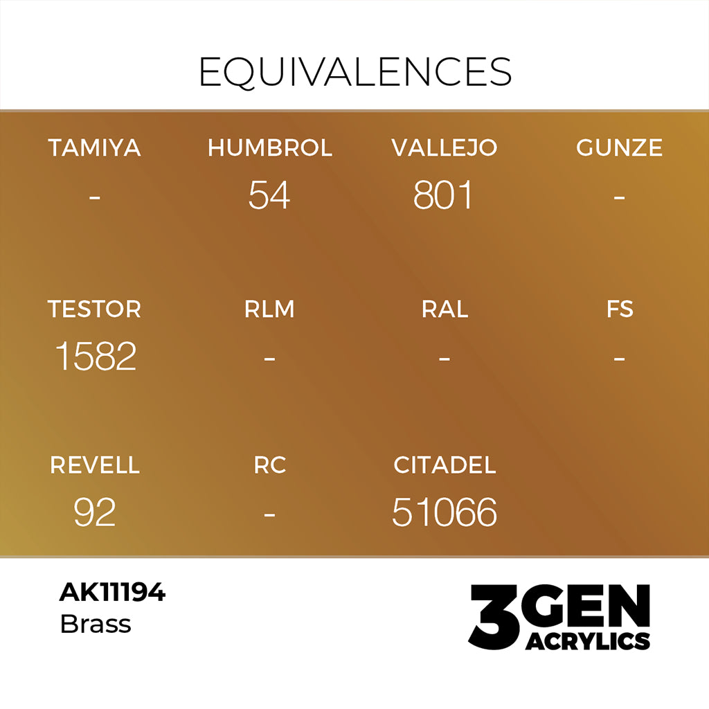 AK - Brass (18ml) - 3Gen Acrylics