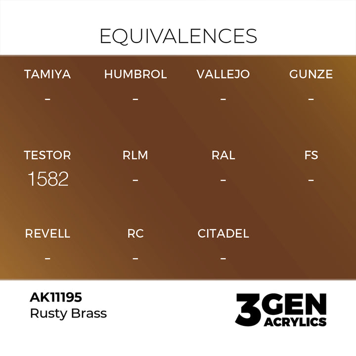 AK - Rusty Brass (18ml) - 3Gen Acrylics