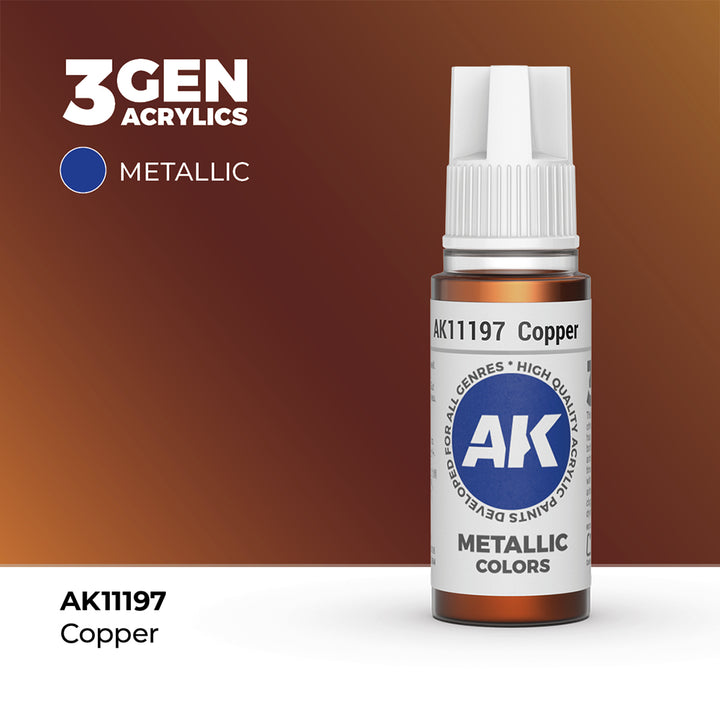 AK - Copper (18ml) - 3Gen Acrylics