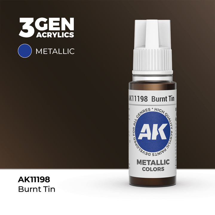 AK - Burnt Tin (18ml) - 3Gen Acrylics