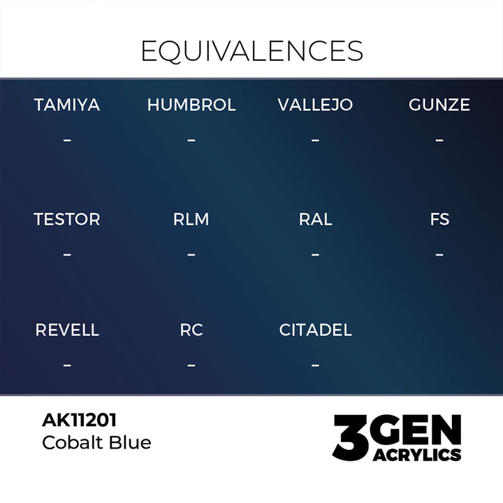 AK - Cobalt Blue (18ml) - 3Gen Acrylics
