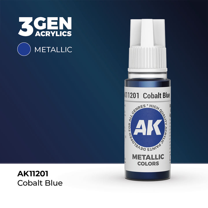 AK - Cobalt Blue (18ml) - 3Gen Acrylics