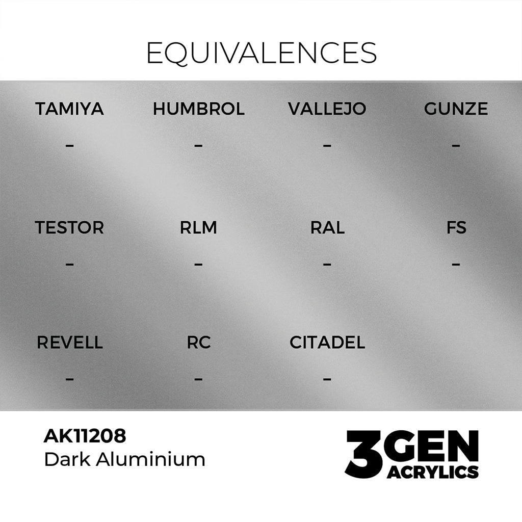 AK - Dark Aluminium (18ml) - 3Gen Acrylics