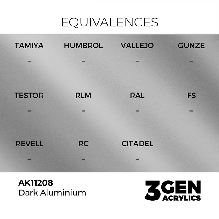 AK - Dark Aluminium (18ml) - 3Gen Acrylics