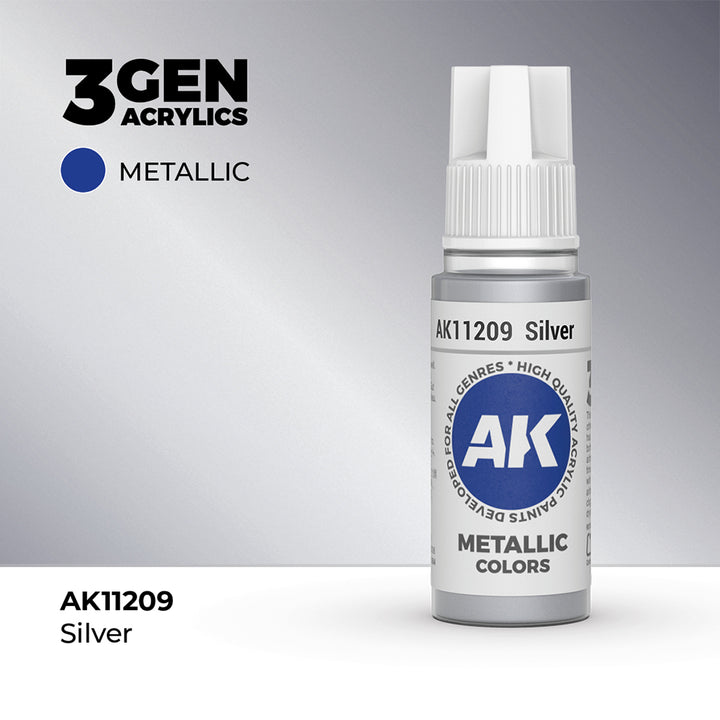 AK - Silver (18ml) - 3Gen Acrylics