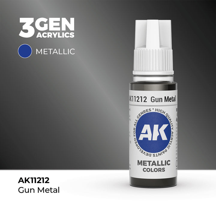 AK - Gun Metal (18ml) - 3Gen Acrylics