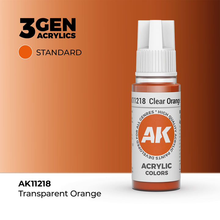 AK - Clear Orange (18ml) - 3Gen Acrylics