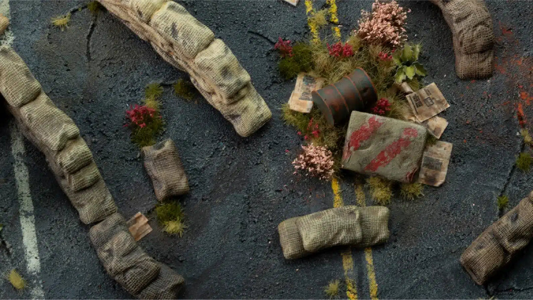 Sandbag Barricades Basing Bits - Gamers Grass (GGBB-SB)