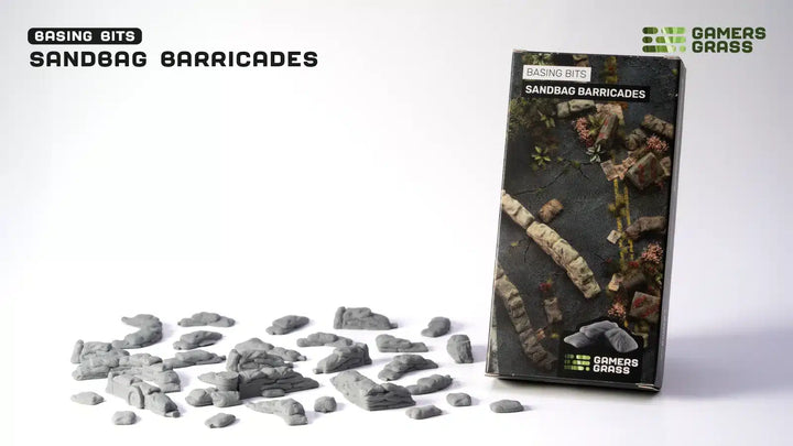 Sandbag Barricades Basing Bits - Gamers Grass (GGBB-SB)
