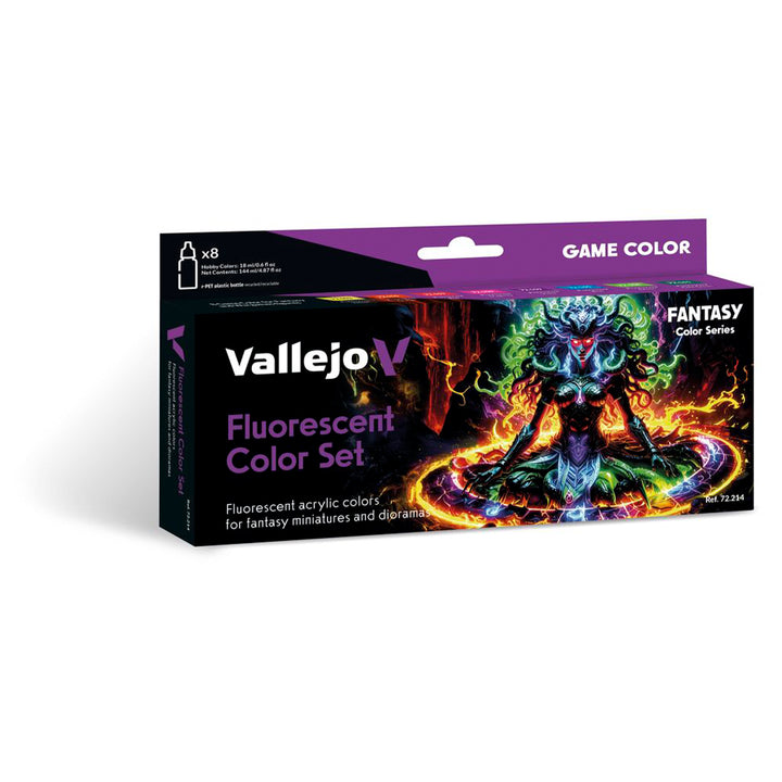 Fluorescent Color Set 8x18ml - Game Color (72214)