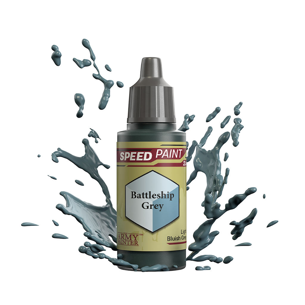 The Army Painter Speedpaint 2.0 Battleship Grey AP-WP2024 Acrylfarbe 18 ml für Tabletop Miniaturen und Modellbau