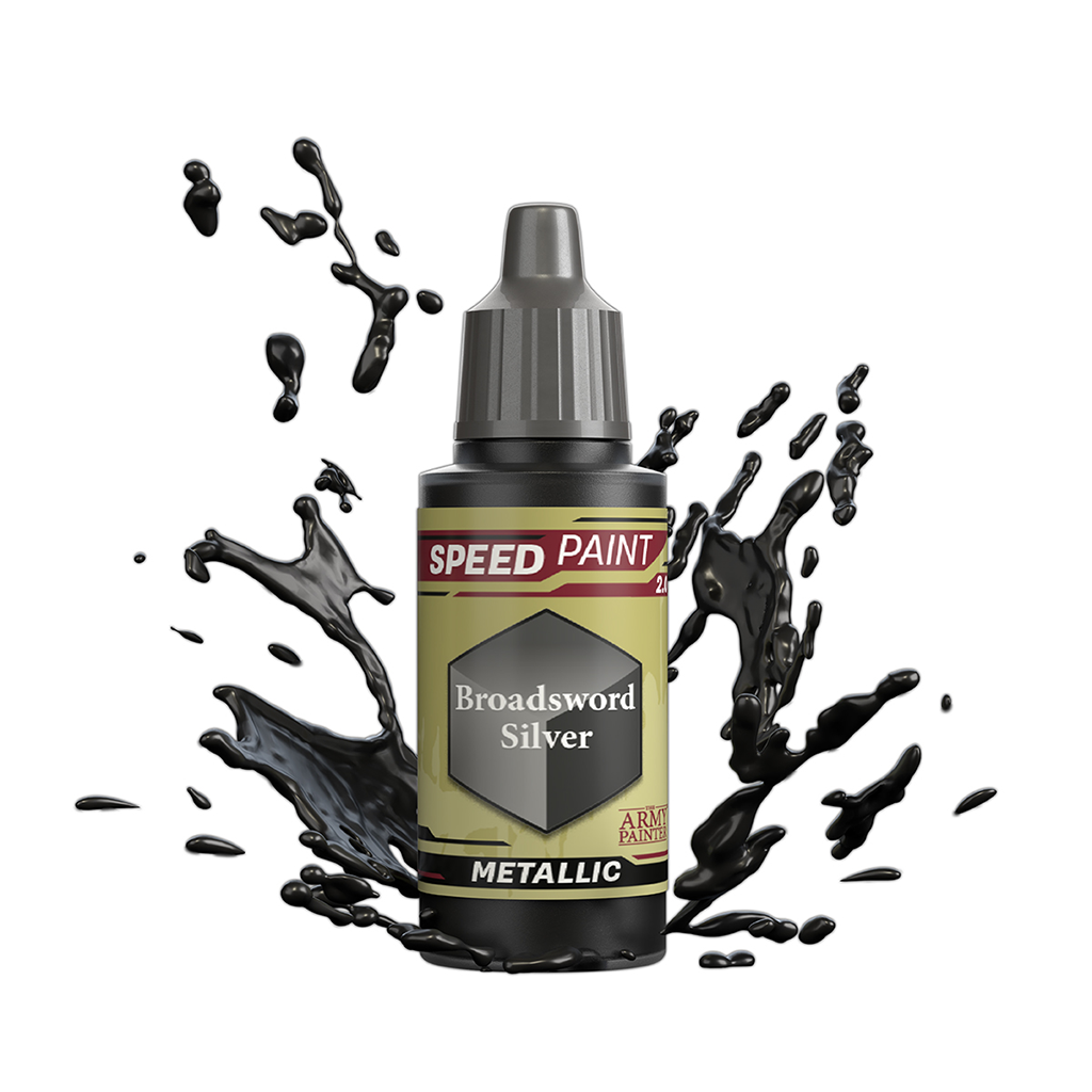 The Army Painter Speedpaint 2.0 Broadsword Silver Acrylfarbe 18 ml für Tabletop Miniaturen und Modellbau