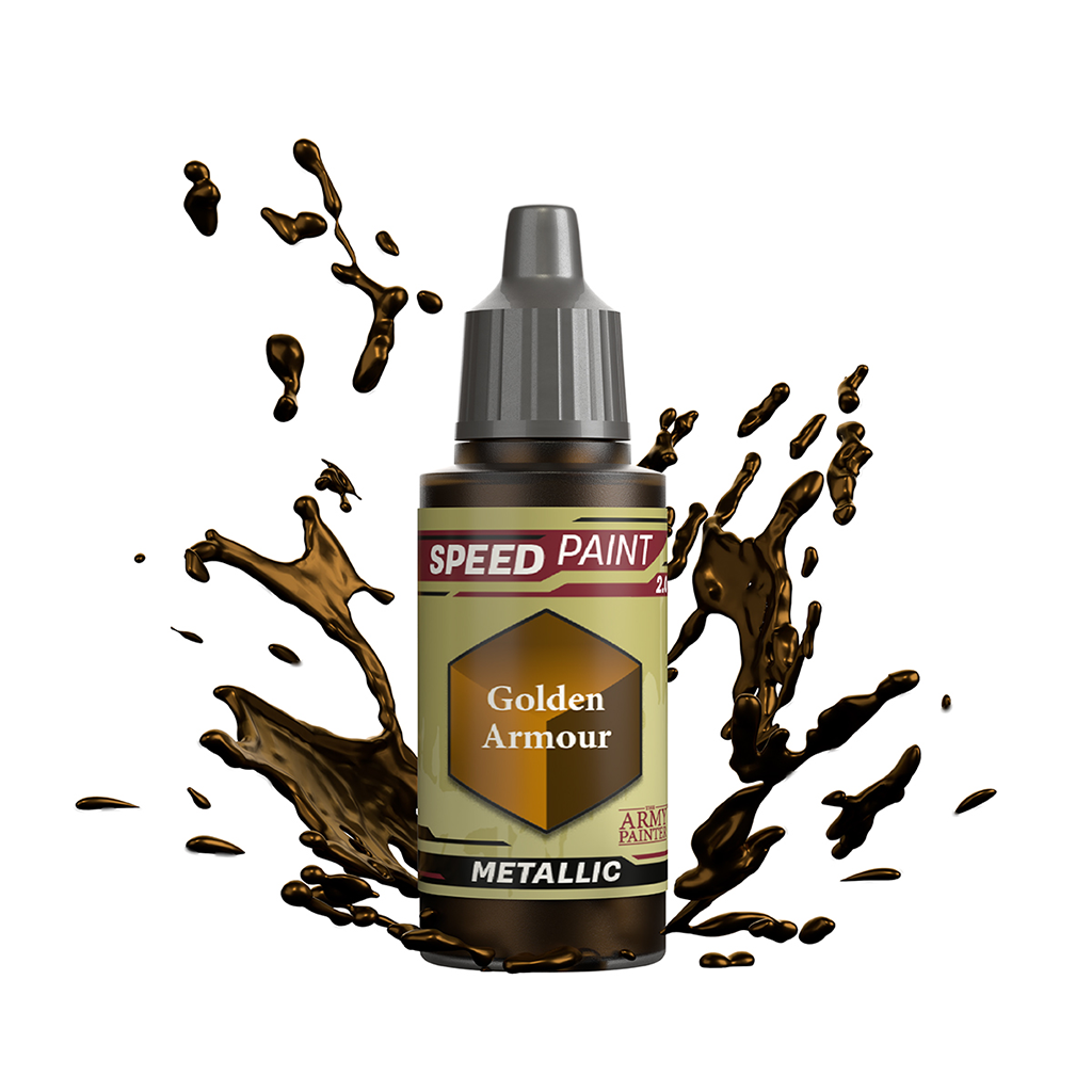 The Army Painter Speedpaint 2.0 Golden Armour Acrylfarbe 18 ml für Tabletop Miniaturen und Modellbau