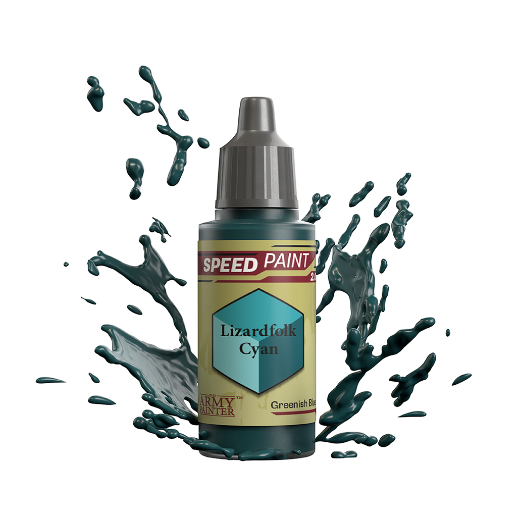 The Army Painter Speedpaint 2.0 Lizardfolk Cyan Acrylfarbe 18 ml für Tabletop Miniaturen und Modellbau