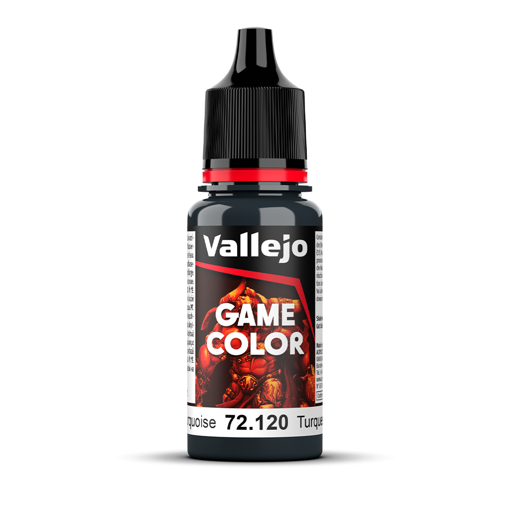 Vallejo Game Color Abyssal Turquoise 72.120 Acrylfarbe 18 ml für Tabletop Miniaturen und Modellbau