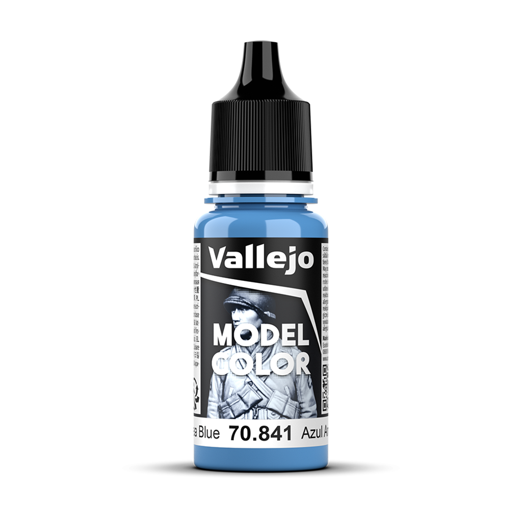 Vallejo Model Color Andrea Blue 70841 Acrylfarbe 18 ml für Tabletop Miniaturen und Modellbau