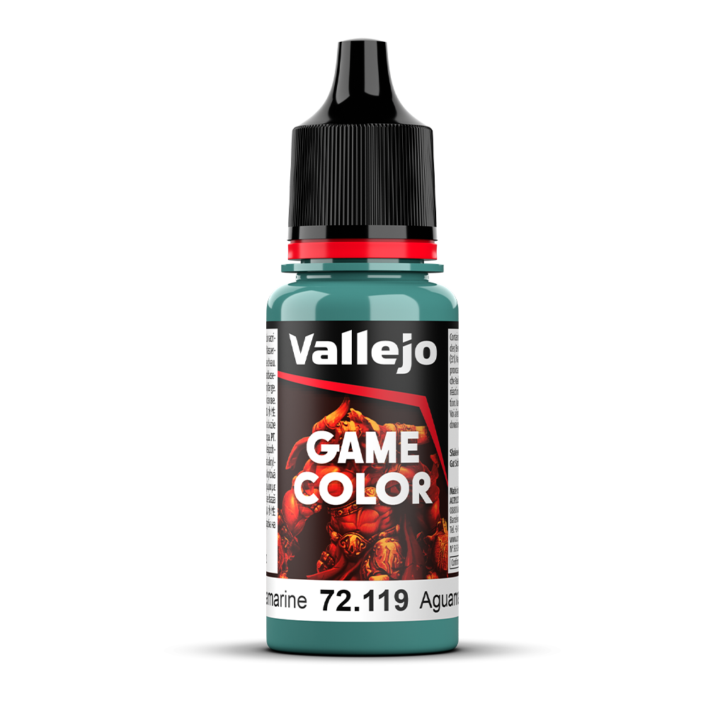Vallejo Game Color Aquamarine 72.119 Acrylfarbe 18 ml für Tabletop Miniaturen und Modellbau