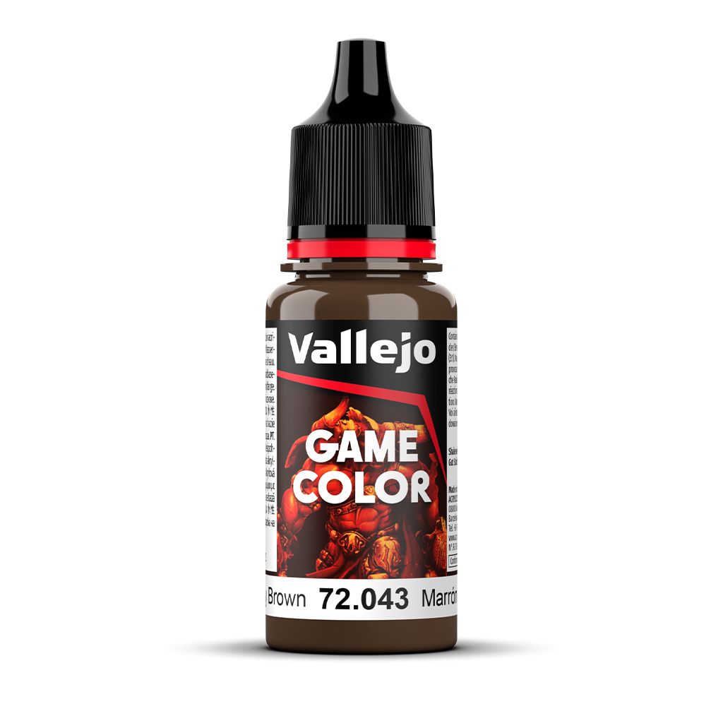 Vallejo Game Color Beasty Brown 72.043 Acrylfarbe 18 ml für Tabletop Miniaturen und Modellbau