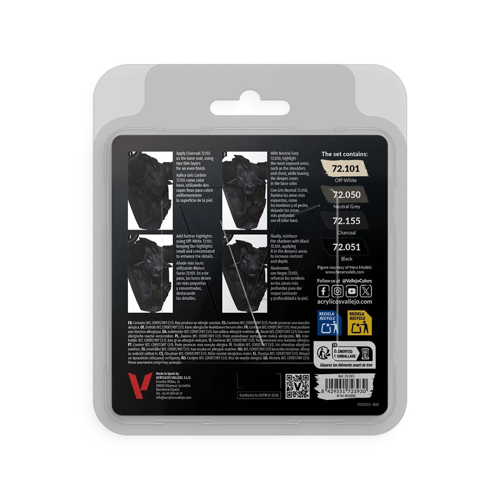 Black Color Set 4x18ml - Game Color (72393)