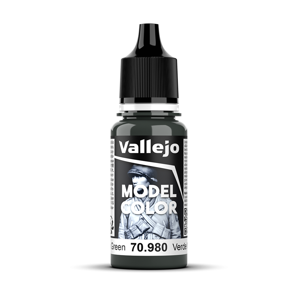 Vallejo Model Color Black Green 70.980 Acrylfarbe 18 ml für Tabletop Miniaturen und Modellbau