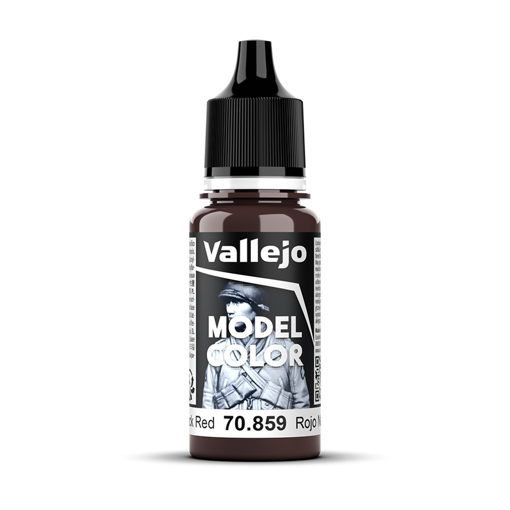 Vallejo Model Color Black Red 70.859 Acrylfarbe 18 ml für Tabletop Miniaturen und Modellbau