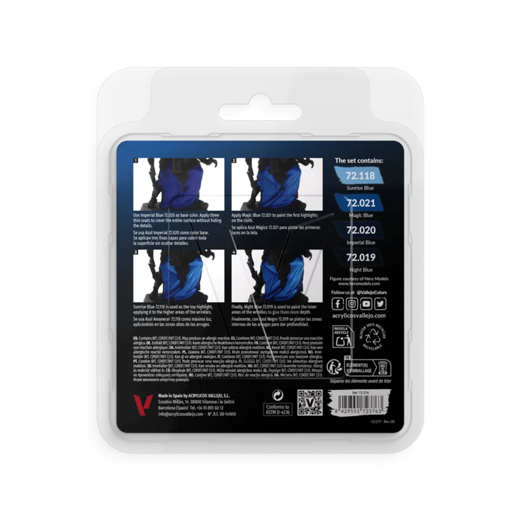 Blue Color Set 4x18ml - Game Color (72376)