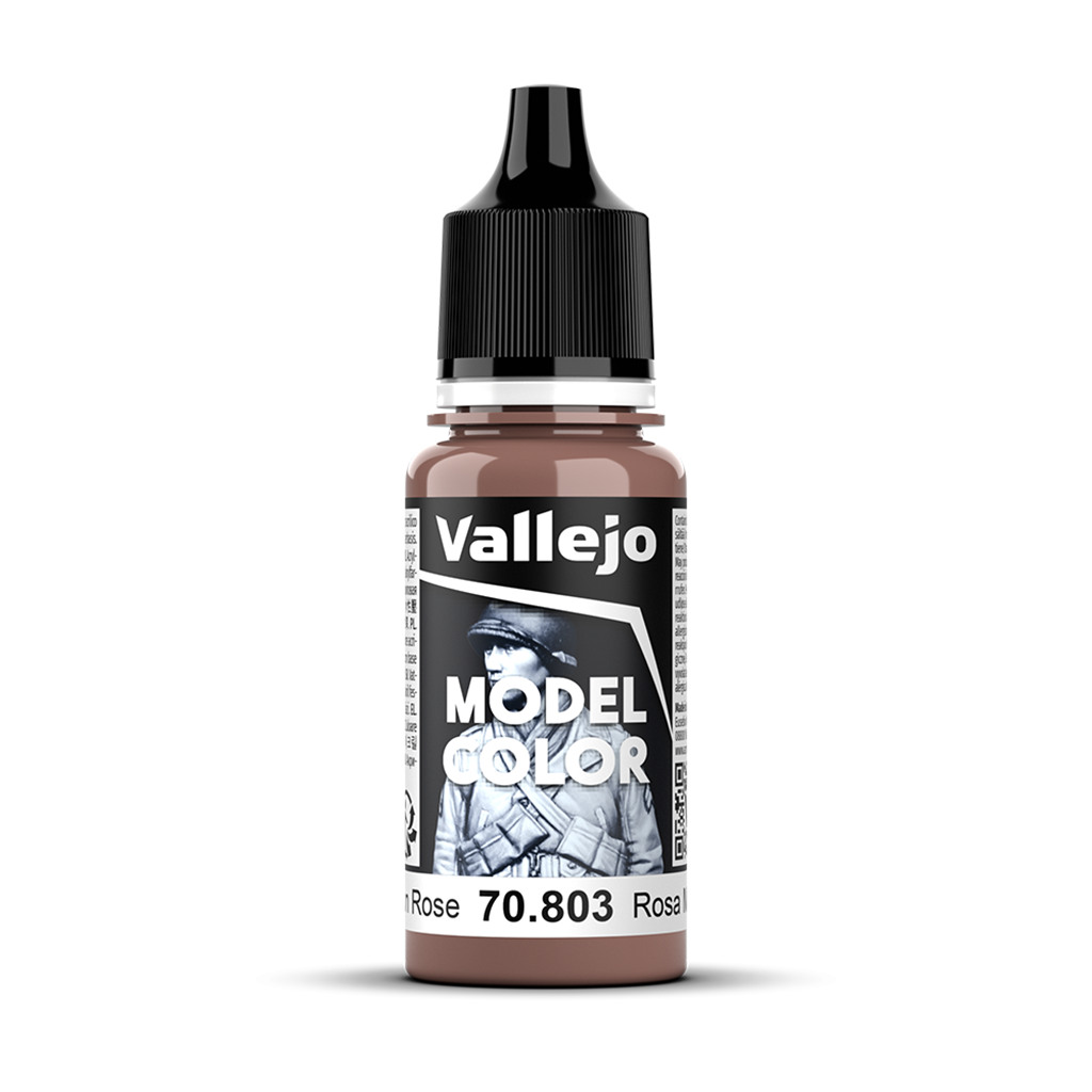 Vallejo Model Color Brown Rose 70.803 Acrylfarbe 18 ml für Tabletop Miniaturen und Modellbau