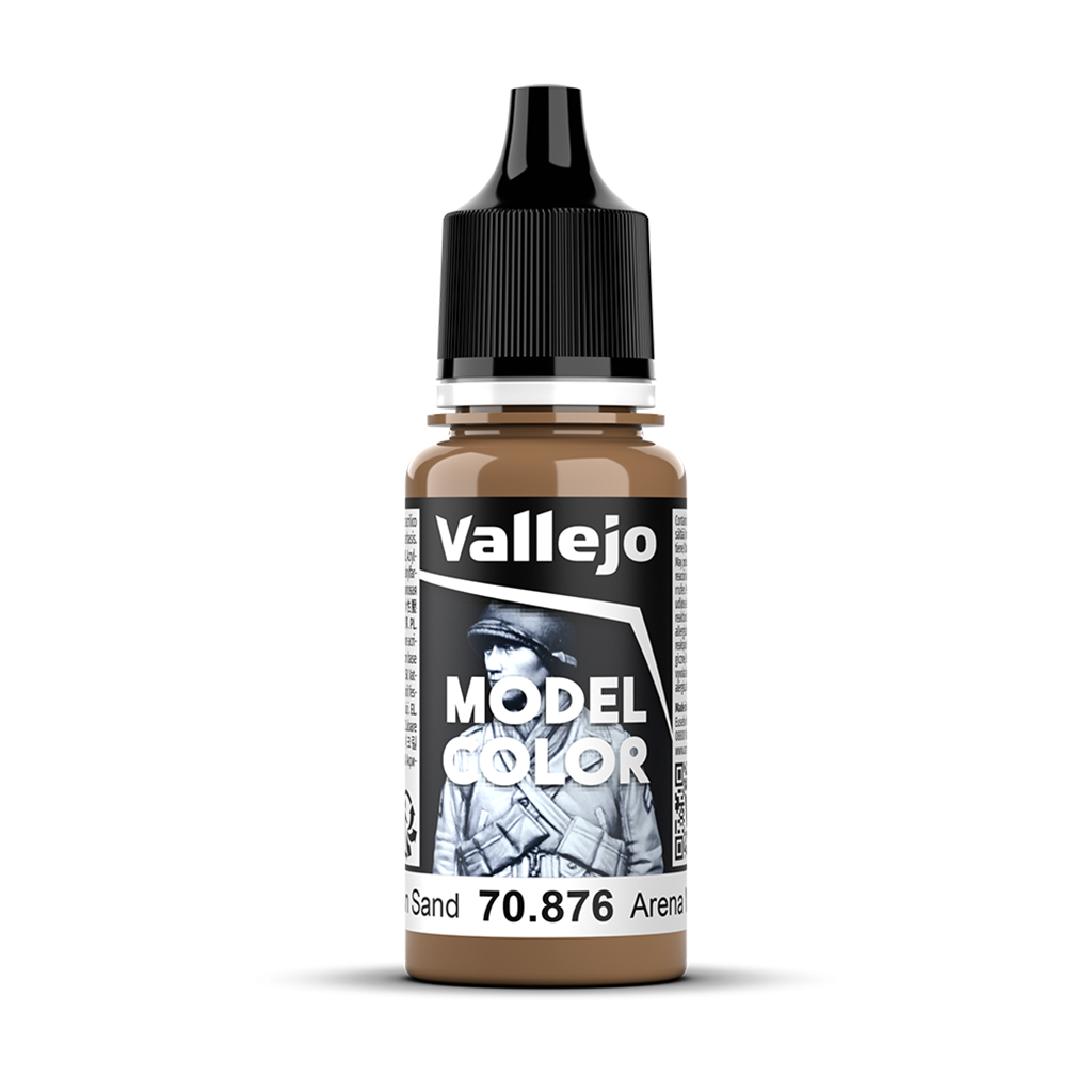 Vallejo Model Color Brown Sand 70.876 Acrylfarbe 18 ml für Tabletop Miniaturen und Modellbau