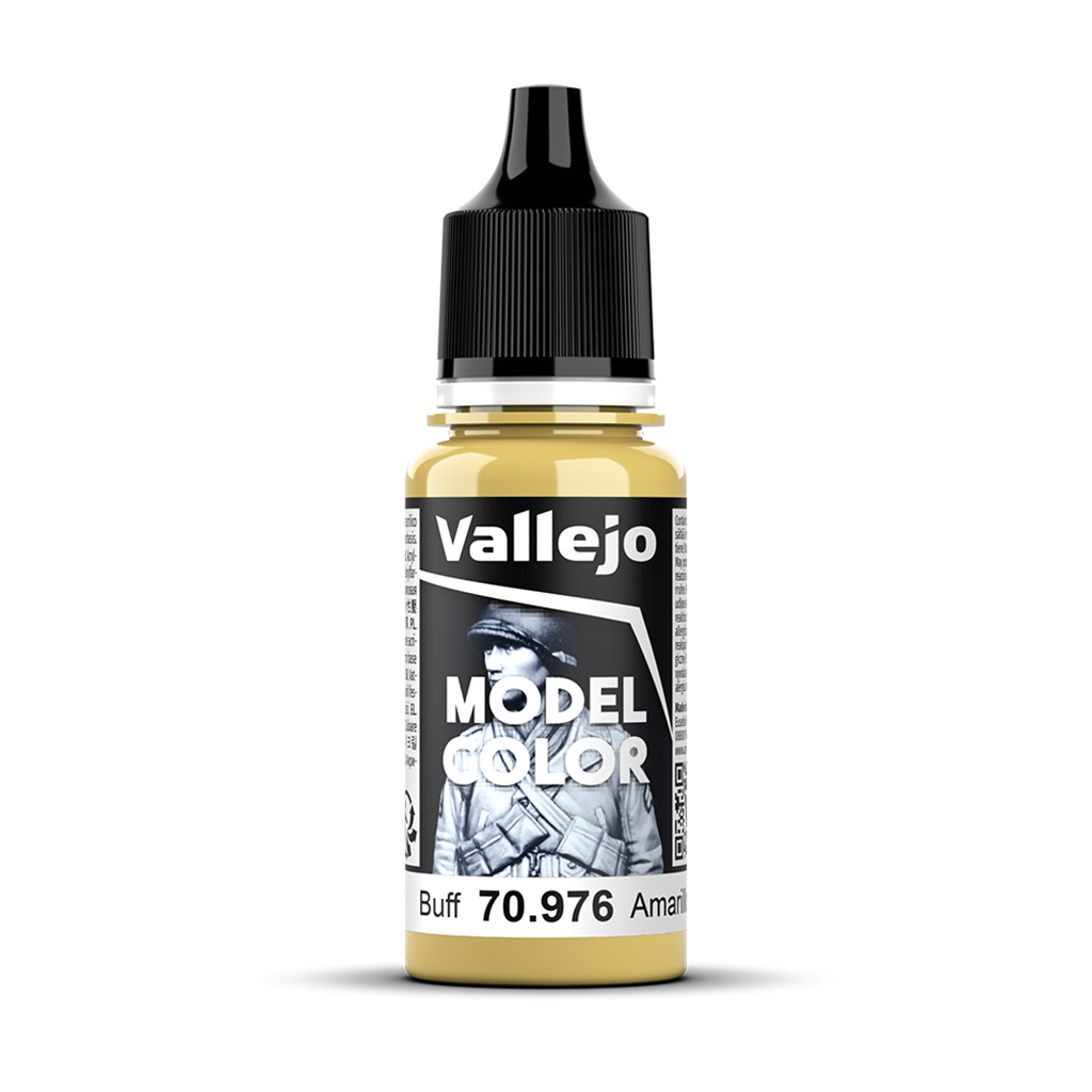 Vallejo Model Color Buff 70.976 Acrylfarbe 18 ml für Tabletop Miniaturen und Modellbau