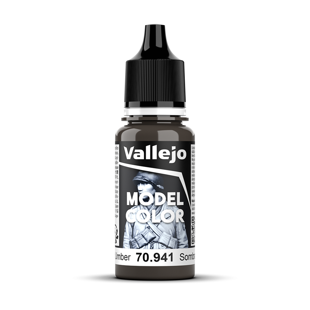 Vallejo Model Color Burnt Umber 70.941 Acrylfarbe 18 ml für Tabletop Miniaturen und Modellbau