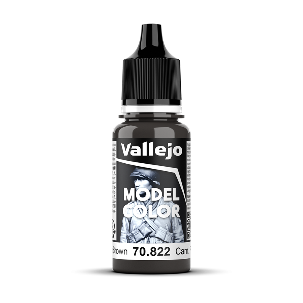 Vallejo Model Color Camouflage Black Brown 70.822 Acrylfarbe 18 ml für Tabletop Miniaturen und Modellbau