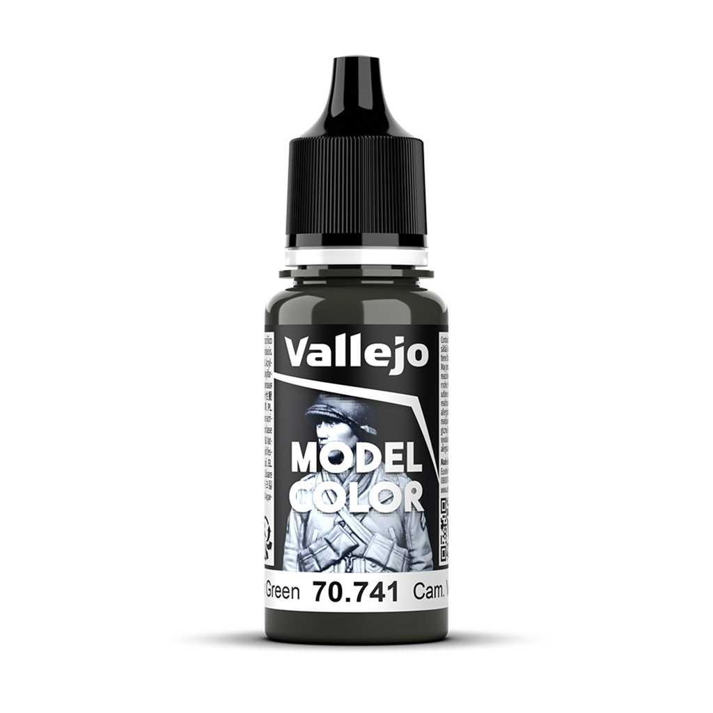 Vallejo Model Color Camouflage Black Green 70741 Acrylfarbe 18 ml für Tabletop Miniaturen und Modellbau