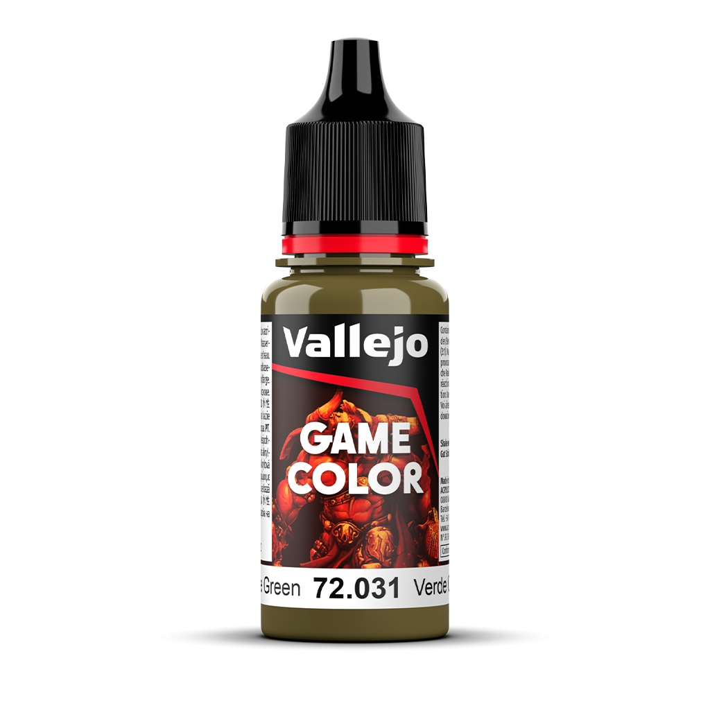 Vallejo Game Color Camouflage Green 72.031 Acrylfarbe 18 ml für Tabletop Miniaturen und Modellbau