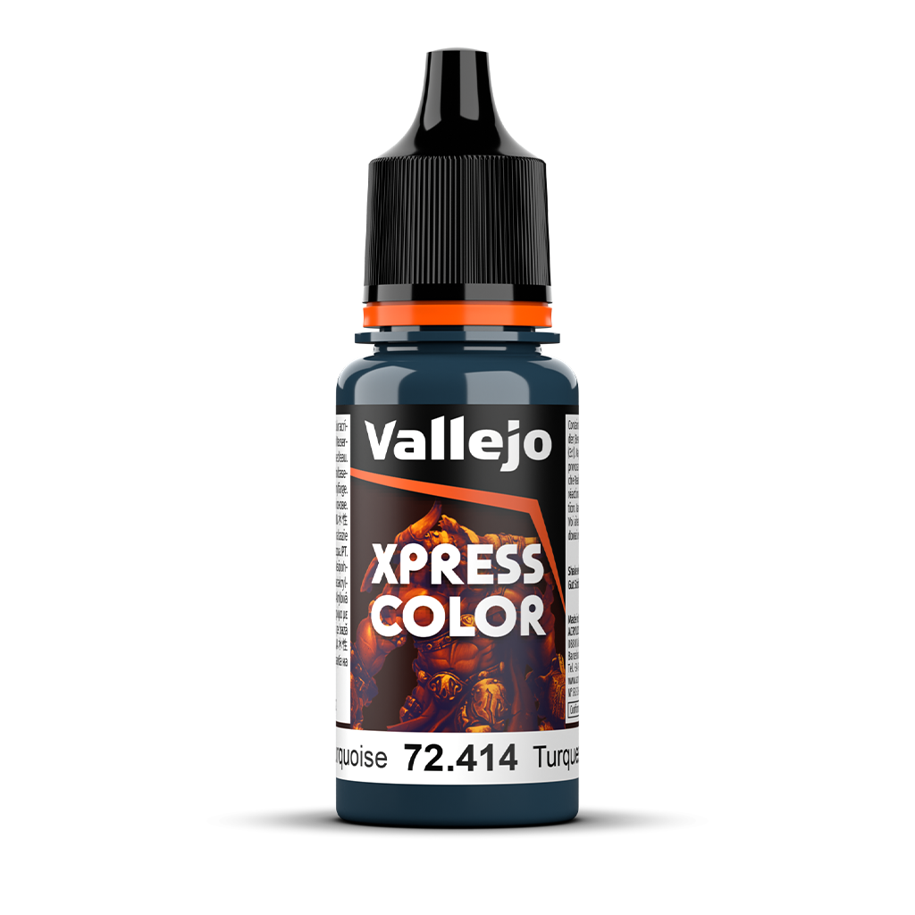 Vallejo Game xpress Color Caribbean Turquoise 72.414 Acrylfarbe 18 ml für Tabletop Miniaturen und Modellbau