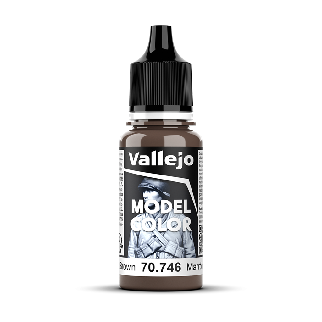 Vallejo Model Color Chestnut Brown 70.746 Acrylfarbe 18 ml für Tabletop Miniaturen und Modellbau