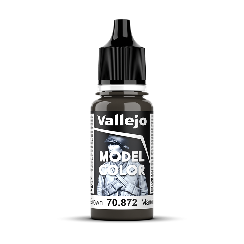 Vallejo Model Color Chocolate Brown 70.872 Acrylfarbe 18 ml für Tabletop Miniaturen und Modellbau
