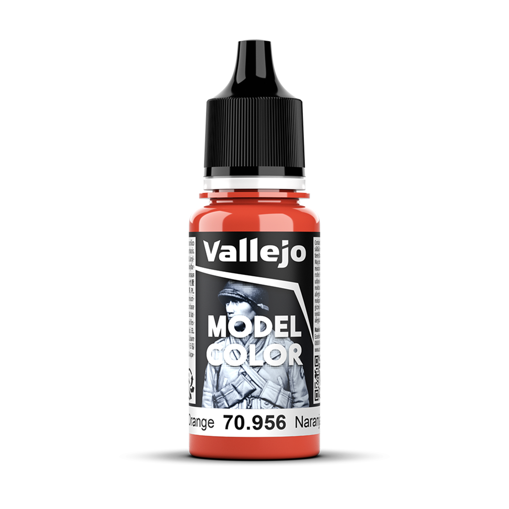 Vallejo Model Color Clear Orange 70.956 Acrylfarbe 18 ml für Tabletop Miniaturen und Modellbau