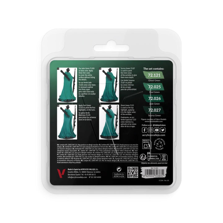 Cold Green Color Set 4x18ml - Game Color (72383)