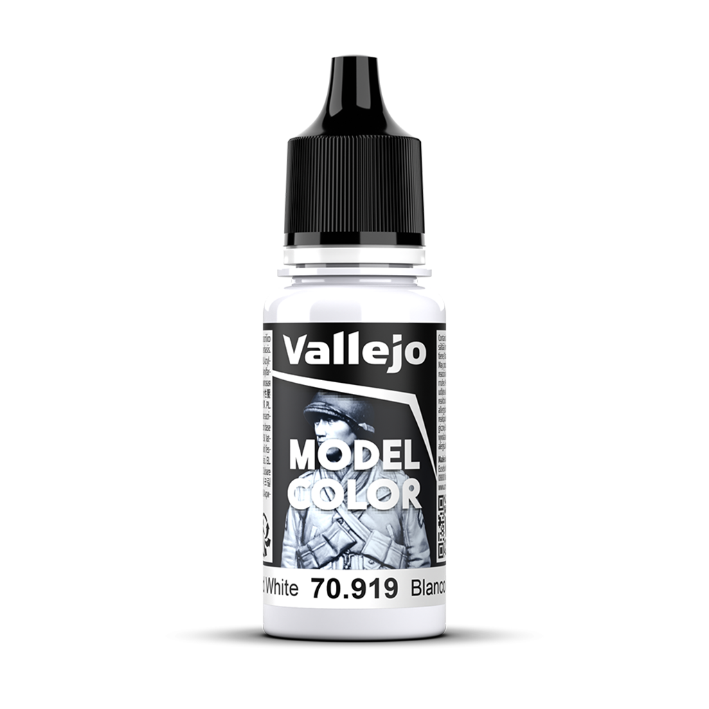 Vallejo Model Color Cold White 70.919 Acrylfarbe 18 ml für Tabletop Miniaturen und Modellbau