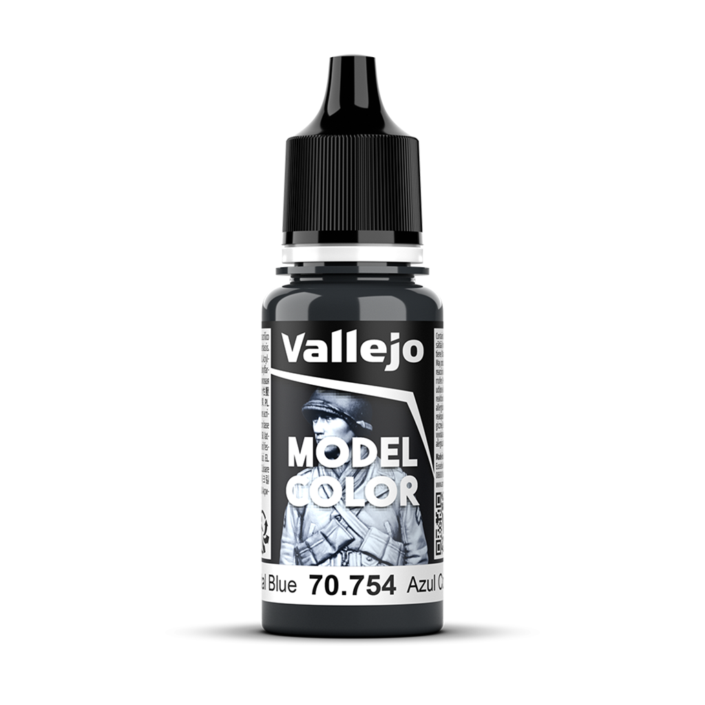Vallejo Model Color Continental Blue 70.754 Acrylfarbe 18 ml für Tabletop Miniaturen und Modellbau